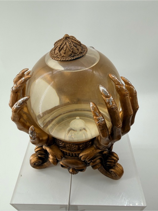 Martha Stewart Other - Martha Stewart Gold Hand Crystal Globe Accent Lamp